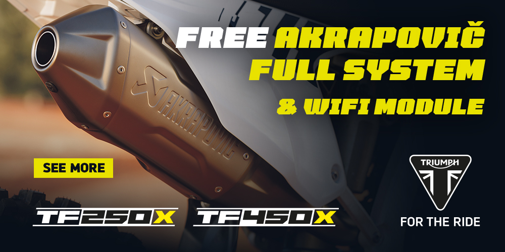 advert for Triumph Motorcycles